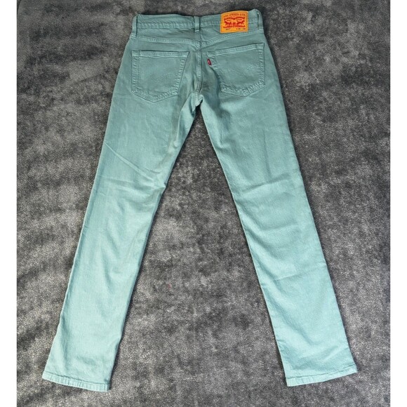 Levi’s Jeans 511 Slim 30x32 Teal Green Eco Ease Stretch Denim NWT New - Picture 2 of 13
